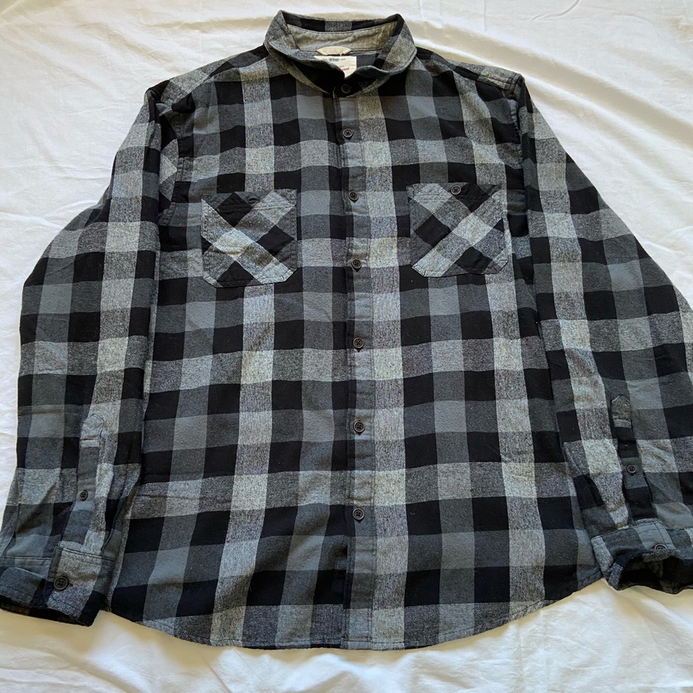Black and white flannel